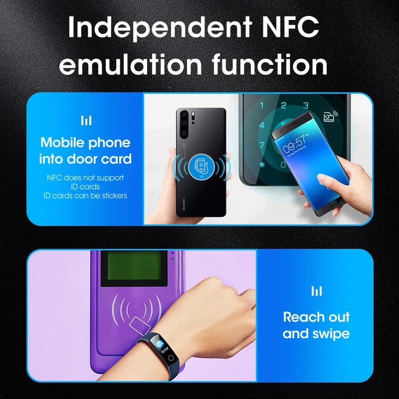 5YOA NFC Smart Card Reader Writer RFID Copier 125KHz 13.56MHz USB Fob Programmer Copy Encrypted Key With Voice Broadcast X100