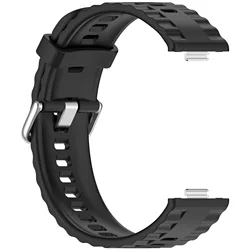 Sport Silicone Replacement Watch Strap - Original Fit for HuaWei Watch Fit 5 (Black)