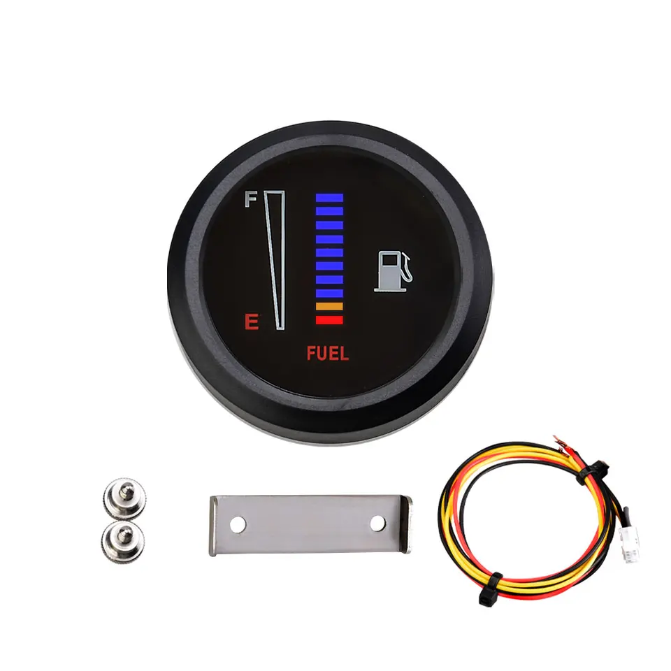Indicatore Carburante Digitale 52mm 12V - Display LED Universale Per Auto E Moto Con Resistenza Regolabile - Foto 11