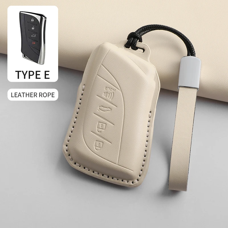 Premium Leather Smart Remote Key Case Cover Shell