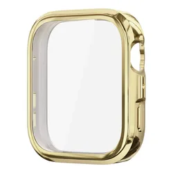 Premium Soft TPU Protective Case for Smart Watch Straps - Enhanced Durability and Style (Gold)