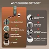 COTGCO Portable Espresso Coffee Machine: 12V Electric Travel Expresso Maker,Self Heating 8 Cups Compatible for Nespresso Capsule 3