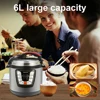 Multi-function Electric Pressure Cooker, High Power Fast Cooking, Uniform Heating, 6L Large Capacity, Non-stick Pan Lining 4