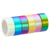 6Roll 15mmx5m Metalized Tape Self Adhesive Holographic Foil Mirror Metallic Masking Sticker Decoration Scrapbooking Masking Tape 1