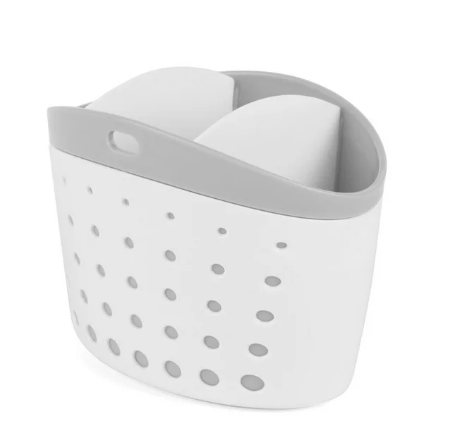 

Plastic Utensils 3 Compartments Basket Kitchen Organiser Sink Caddy