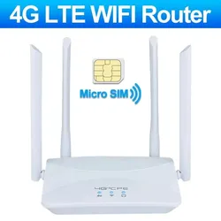 4G LTE WiFi Router with Signal Boosting and Intelligent Micro SIM Support (4G WIFI Router)