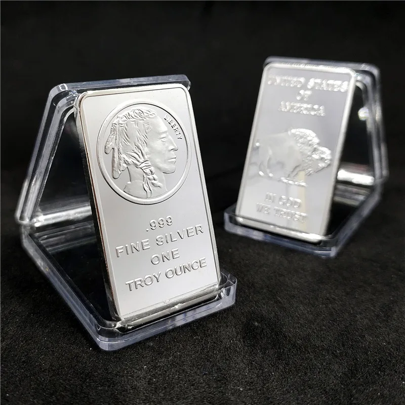American Liberty 1Oz Value In God We Trust Fine Silver Bullion Bar Us Union Souvenir Coin Gifts