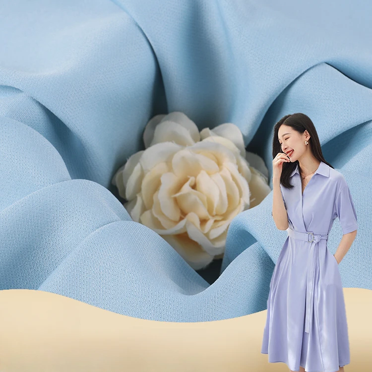 

75D Double Layer Four-way Elastic Spring and Summer Dress Shirt Fabric Fashionable Casual Suit Pants Suit Fabric