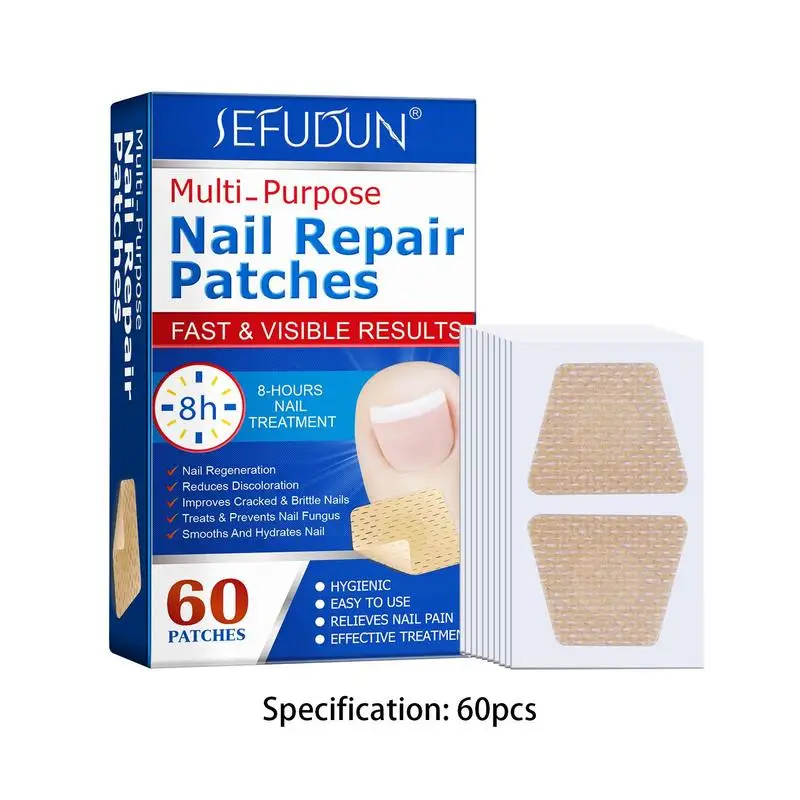 Toenail Patches Nail Repair Extra Strength Patches For Toenail Fingernail Non-Irritating And Breathable Nail Repair Renewal Nail Repair Toenail Fungus Patch Nail Problem Solving Foot Care Patches
