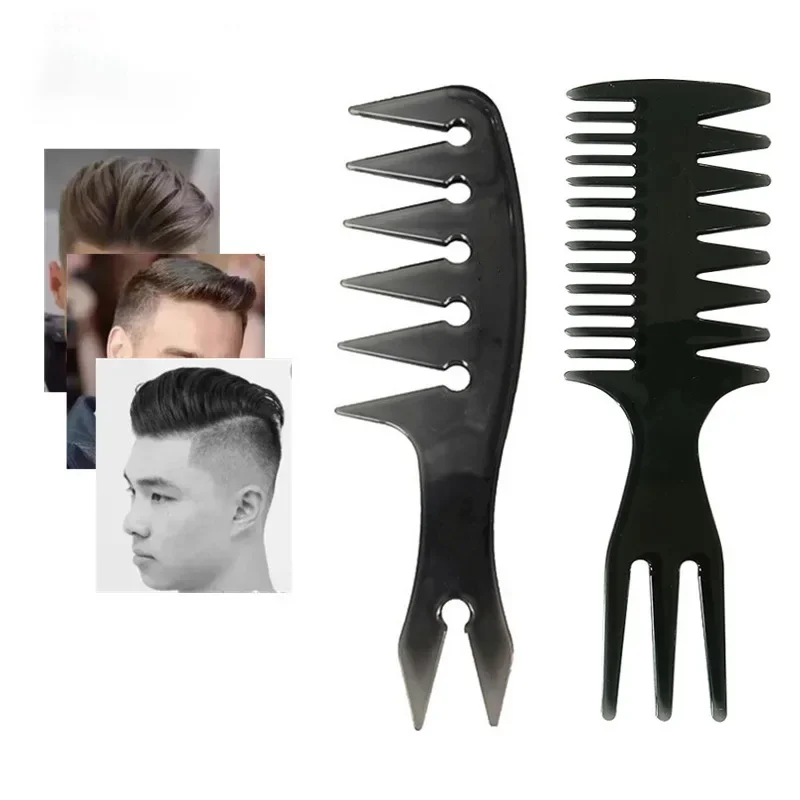 New Men's Hair Comb Professional Hairdressing Barber Wide Tooth Hair Brush Men Combs Hairstyle Man Barbershop Hair Styling Tools natural hair brush women wide tooth hair combs healthy paddle cushion massage hairbrush wooden comb hair care barber accessories