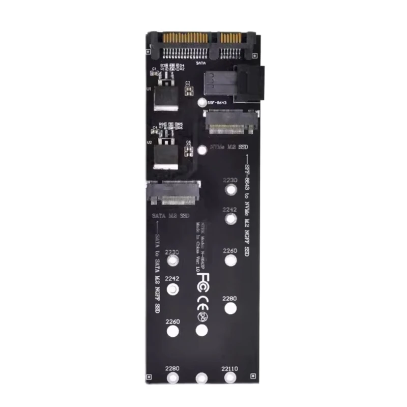 

22-контактный адаптер SFF-8643 для M.2 NGFF M Key для SSD SlimlineSAS NVME PCIe