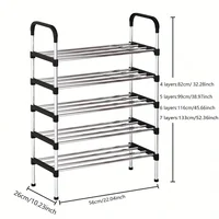 Metal Shoe Rack - 4/5/6/7 layers 6