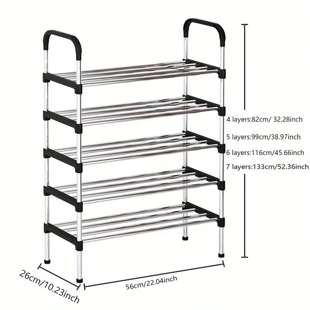 Metal Shoe Rack - 4/5/6/7 layers 6