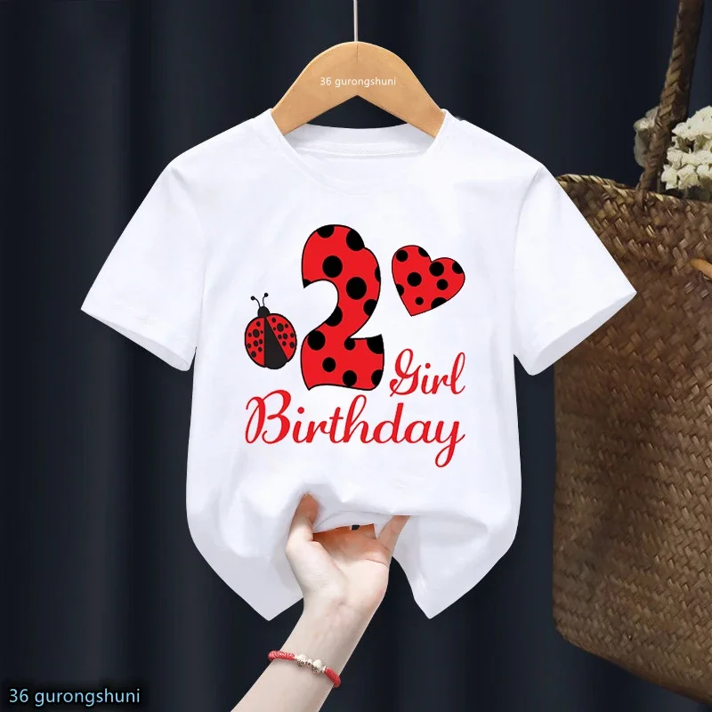 thumbnail image 1 of Camiseta divertida de algodón con mariquita roja y números del 1 al 10 para niños, regalo de cumpleaños, ropa Harajuku para niños y niñas, camiseta de manga corta de verano para bebés, 1 of 5