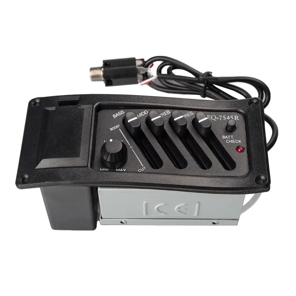 

Акустический 4-полосный эквалайзер, пьезо-усилитель звукоснимателя