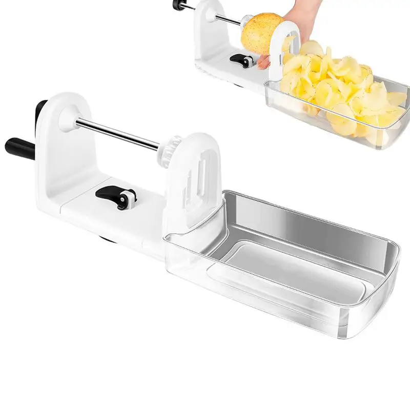 

Spiral Vegetable Slicer Rotary Onion Slicer With 4 Cutters Potato Grater Kitchen Utensils Food Processor For Potatoes Carrots