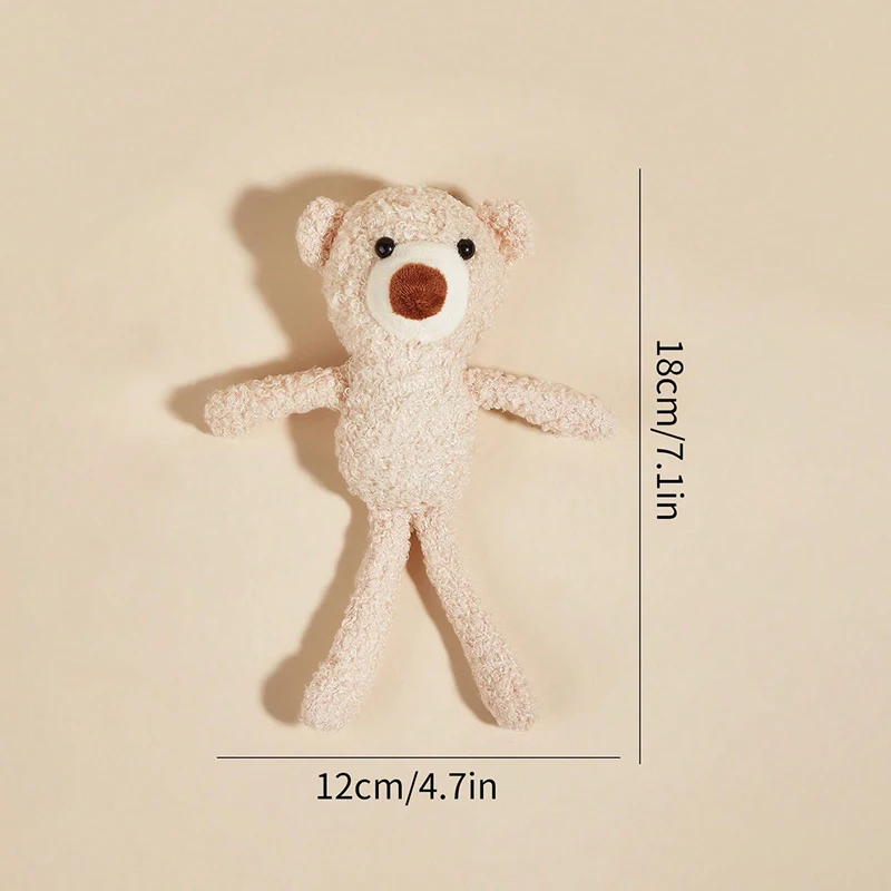 1 cartoon bear shape pet plush toy for pet interactive play Valentine's Day, party, birthday gifts 2