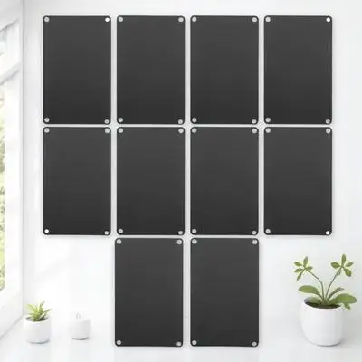 10Pcs 알루미늄 빈 표지판 금속 이름표 조각 문패 DIY 인쇄 다기능 이름 표지판 DIY 액세서리