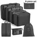 8pcs Set Black