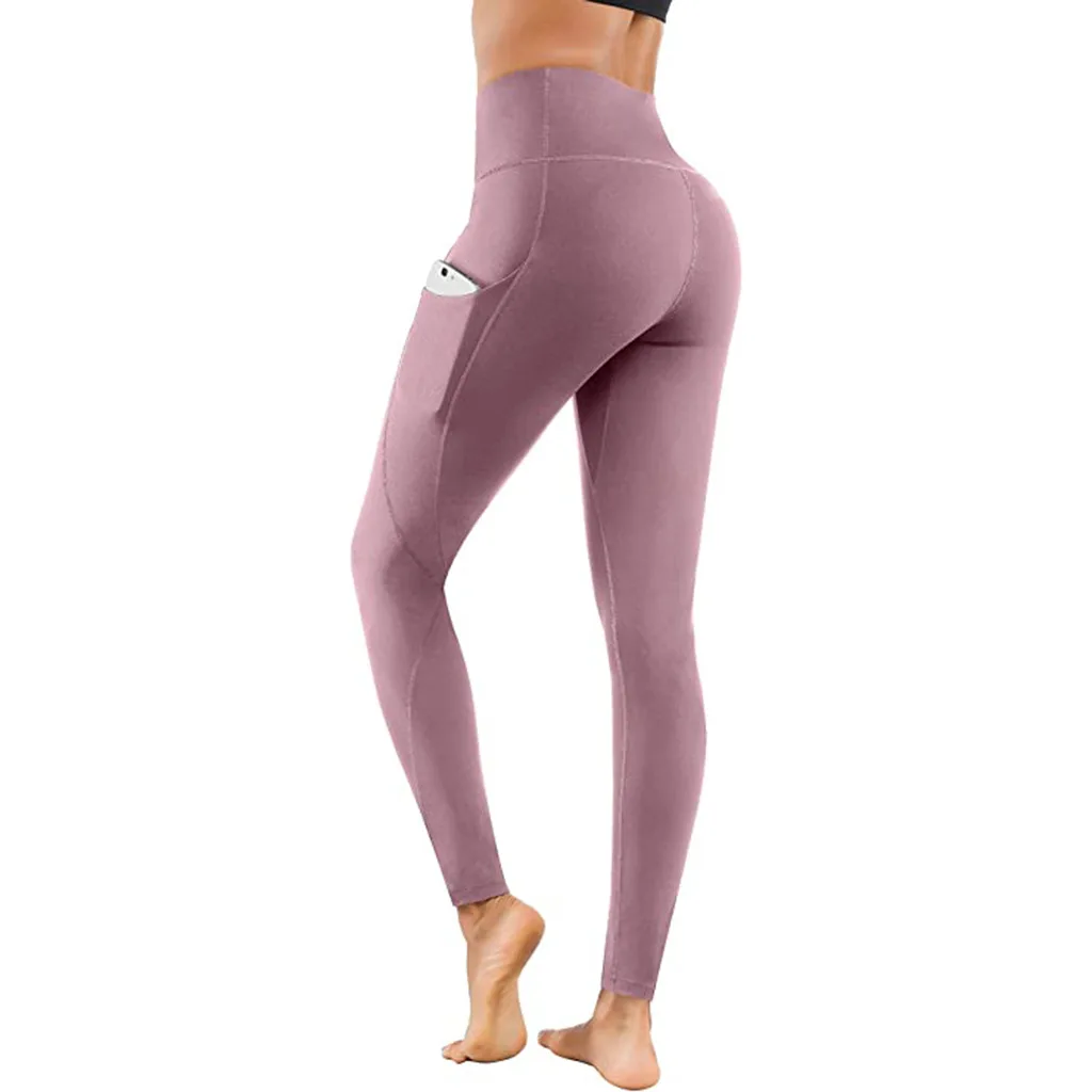 Yoga Pants Women Sexy Butt Lifting High Waist Elastic Leggings Workout Running Skinny