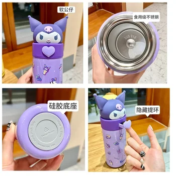 350Ml Kuromi Cinnamorolls 304 Stainless Steel Insulated Water Bottle Anime Sanrioed My Melody Cute Thermos Cup Student Cups 4