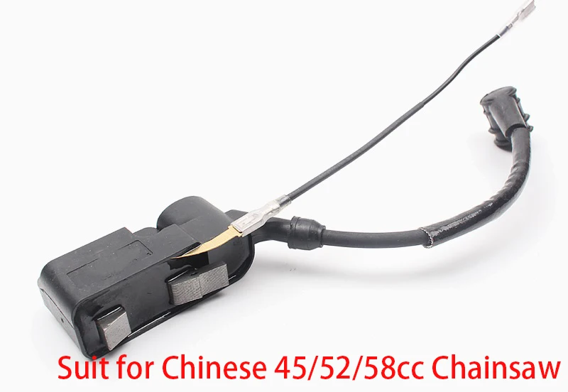 Ignition Coil Switch For Chinese 45 52 58cc 1E45F 1E43F  Engine Motor 4500 5200 5800 Chain Saw 1pc ignition coil for chinese chainsaw 4500 5200 5800 152f 100a 45cc 52cc 58cc for chinese chainsaws 45cc 52cc 58cc