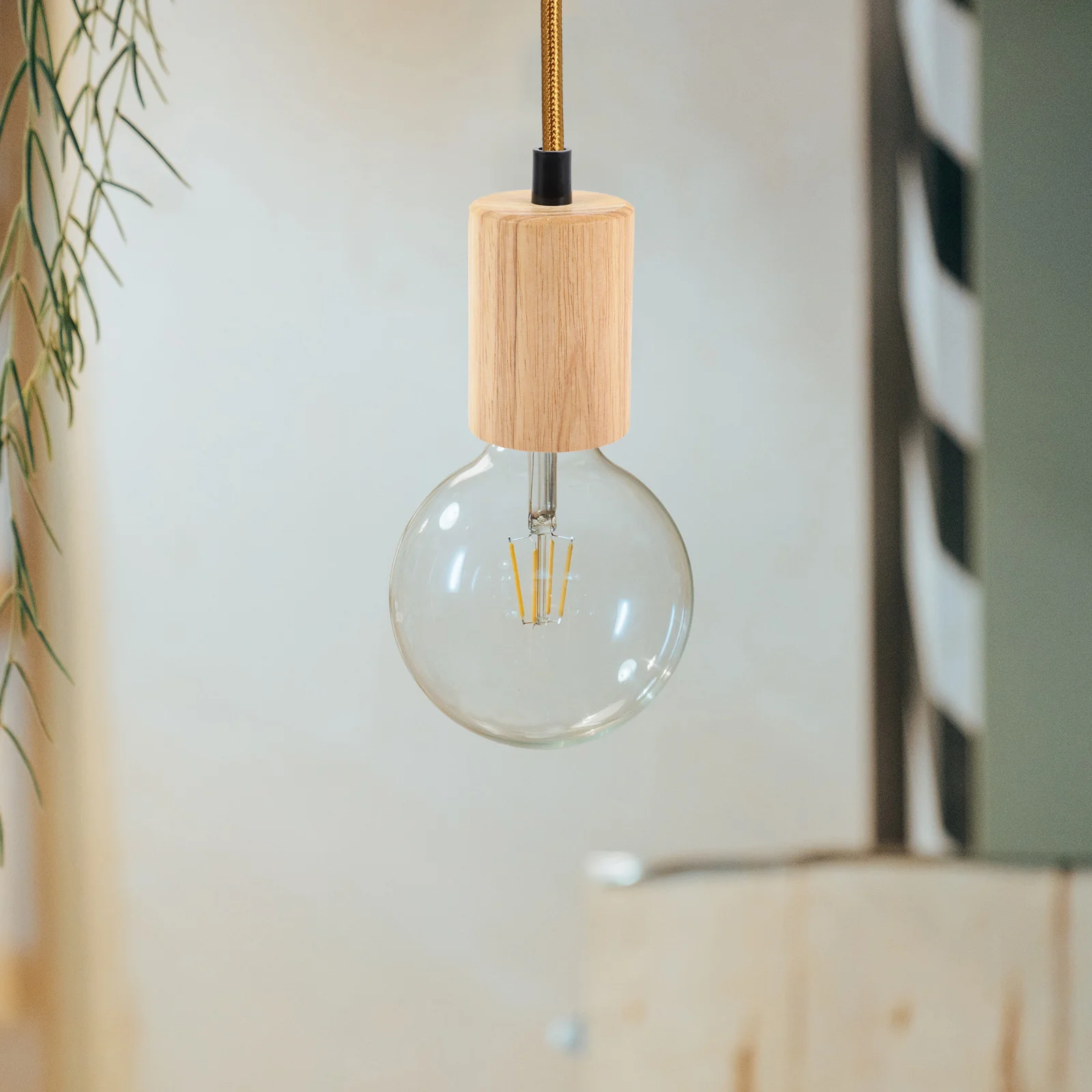 Wooden Lamp Holder Chandelier Light Bulb E27 Solid Socket Hanging Lights Plastic Ceiling Bulbs lamp holder lamp bulb holder lamp base
