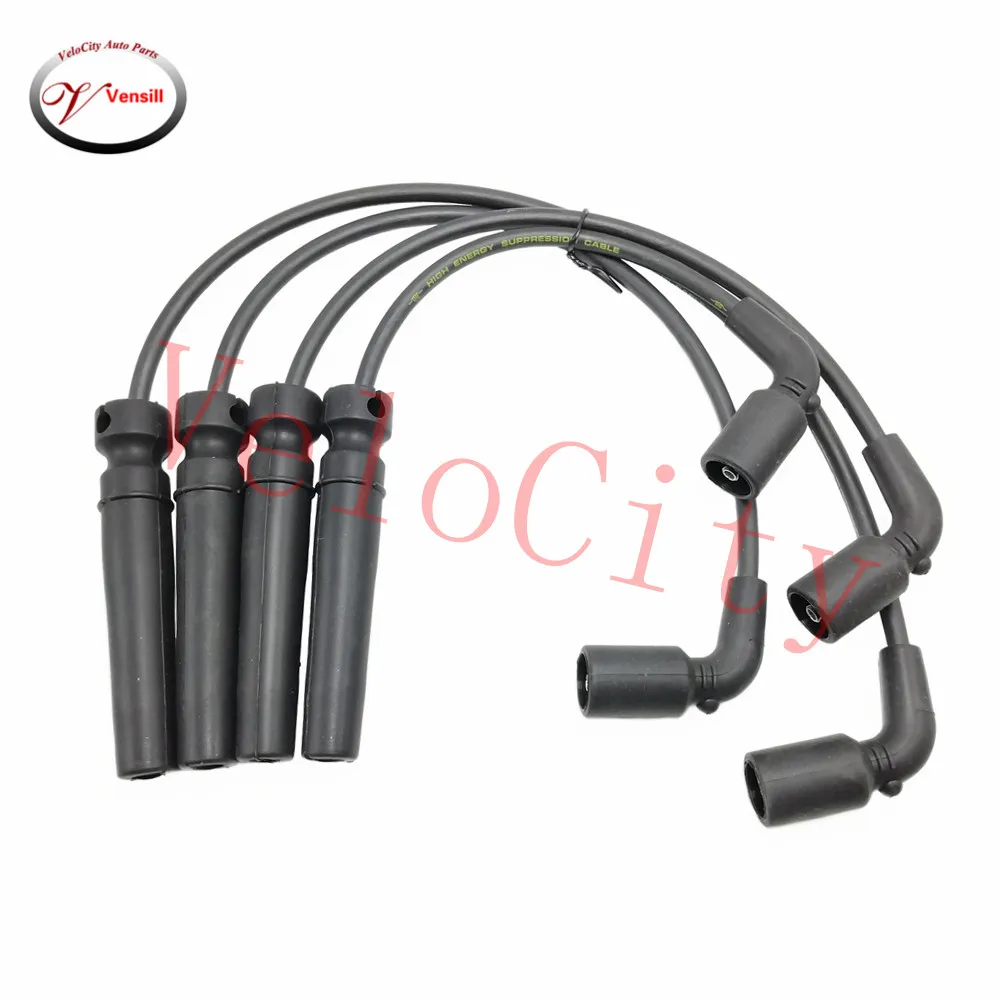 Spark Plug Wire Set Ignition Cable For Chevrolet Aveo Daewoo Pontiac Wave5 Part No# 96211948 96497773