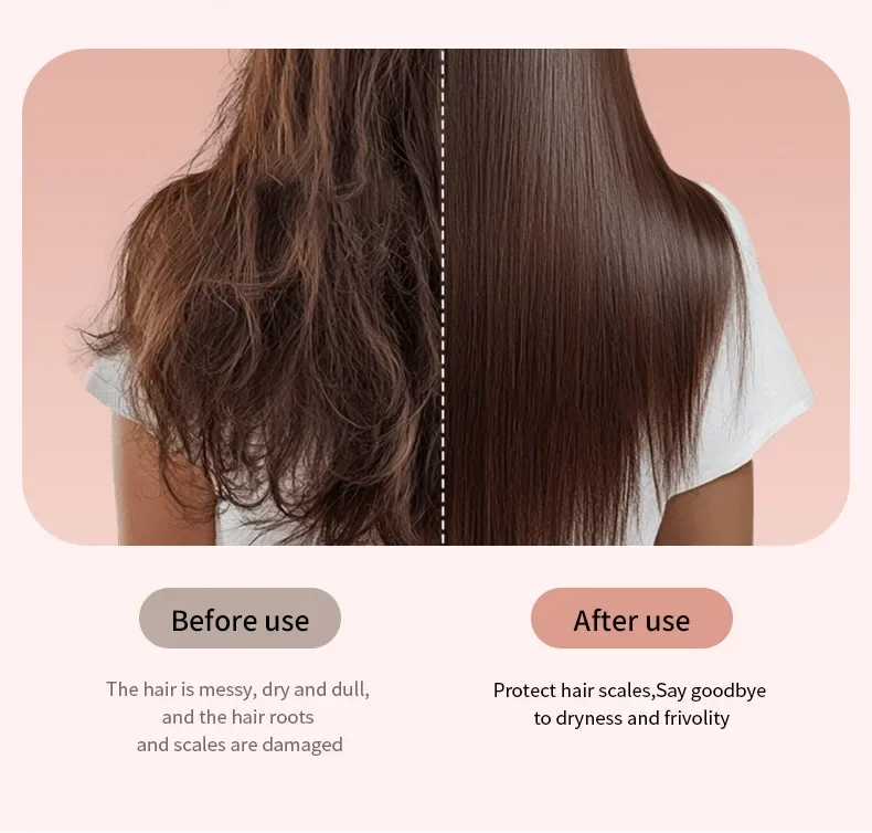 Escova alisadora e modeladora de cabelo profissional com aquecimento ptc_voghion.com