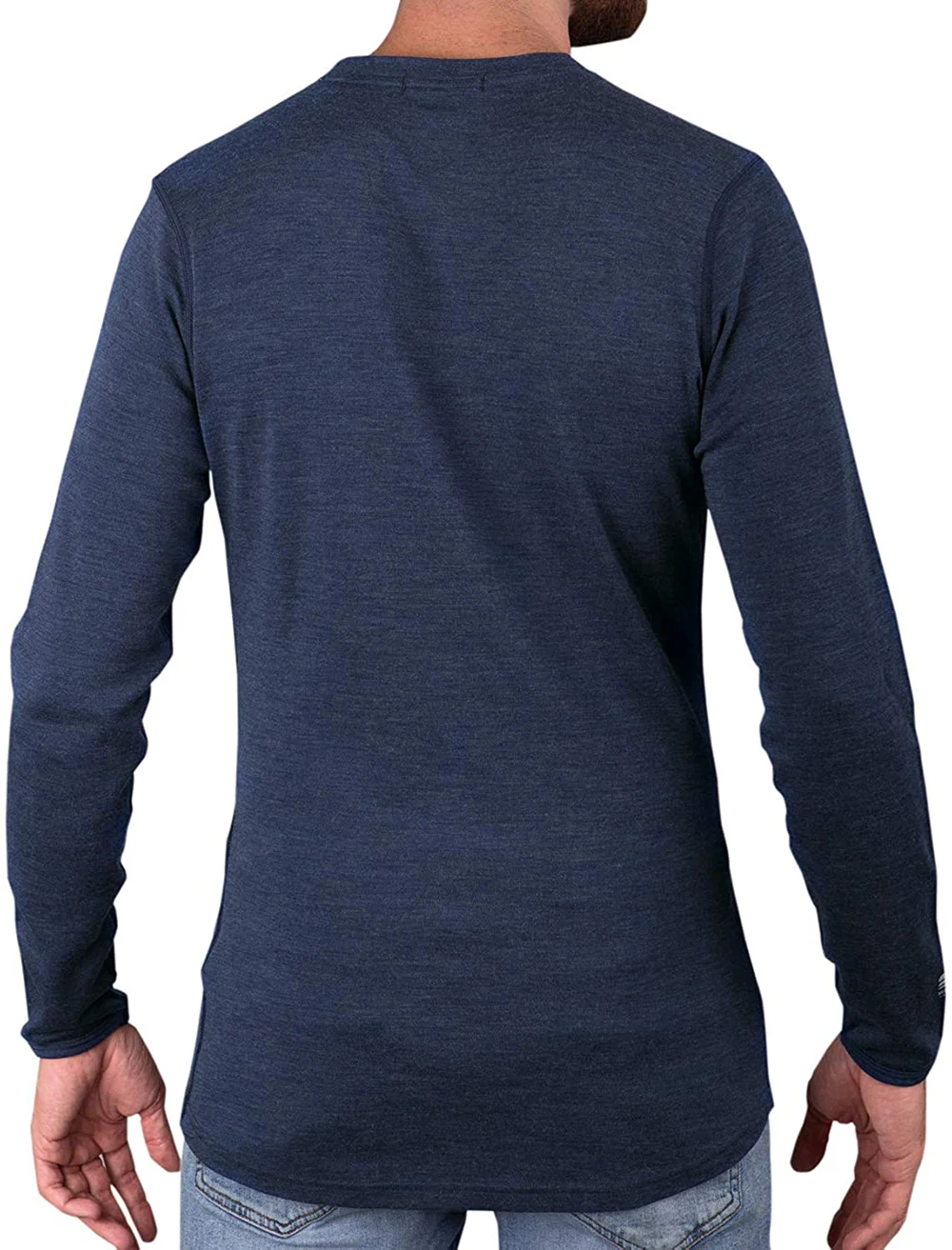 

Base Layer T-shirt Thermal Merino Mens Merino Midweight Wool Long Top Baselayer 100% Thermal Sleeve Shirts Everyday Wool