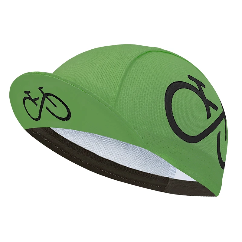 Cycling Cap Polyester Sweat Absorption Solid Color Classic cycling caps