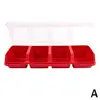 1pcs Plastic Multi-Compartment Organiser Box For Screws Plastic Hardware Divider Storage Case With Lid Display Y7K9 4