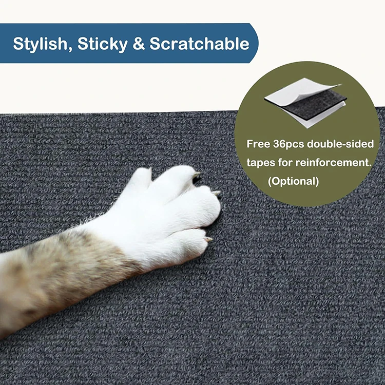 Katzenkratzschutz für Sofas, Kratzschutzmatte, zuschneidbar, selbstklebend, für Teppich, Ecken, Wände, DIY Katzenkratzmatte – Detail 10