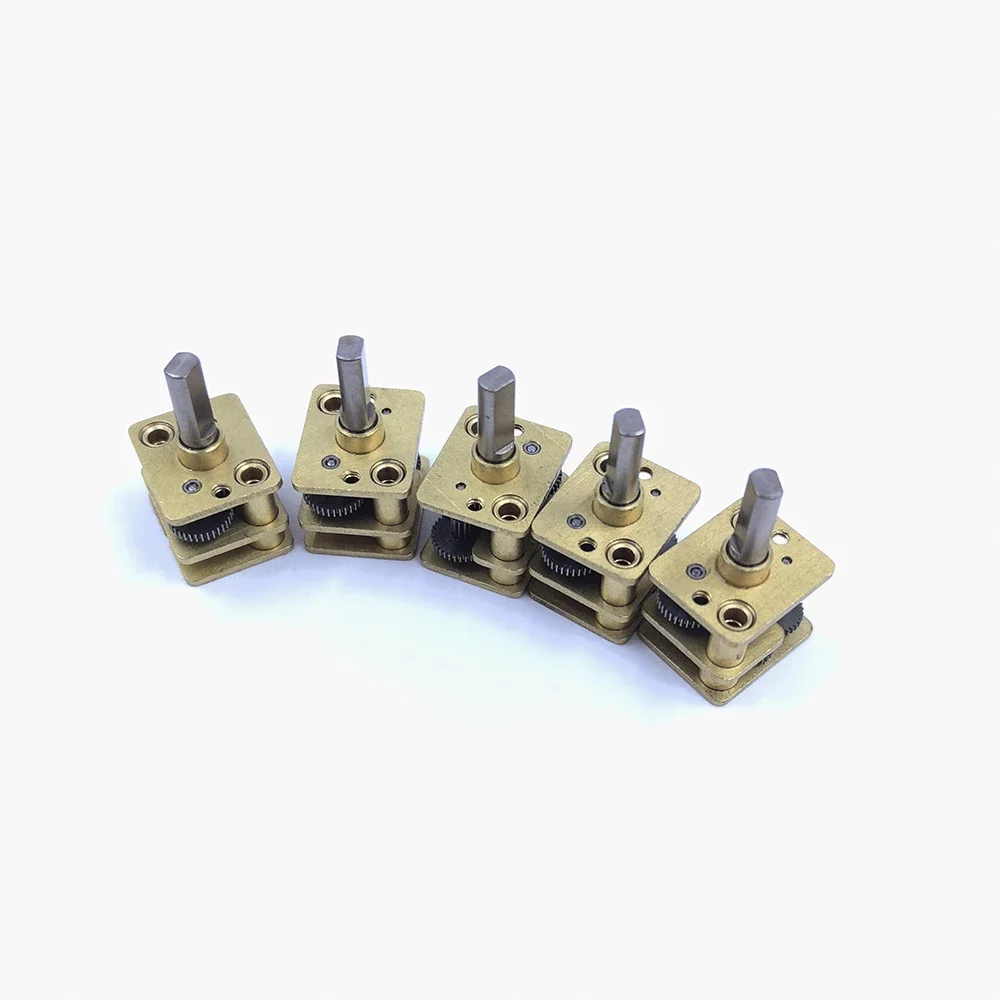 Motor Gear 5pcs/lot Micro N20 Reduction Gearbox Full Metal Gear Reducer Motor Parts Dual flat shaft Gear ratio: 1: 298 DIY N20 Geared Motor