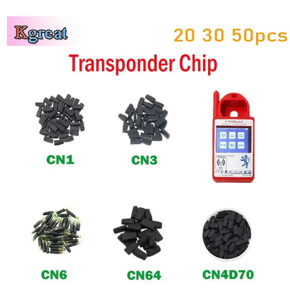 

20 30 50pcs Transponder Chip CN1 CN3 CN6 CN4D70 80BIT Chip for CN900 CN900MINI ND900 COPY 4C 4D 46 48 G Chip 4D61/62/65/66/67