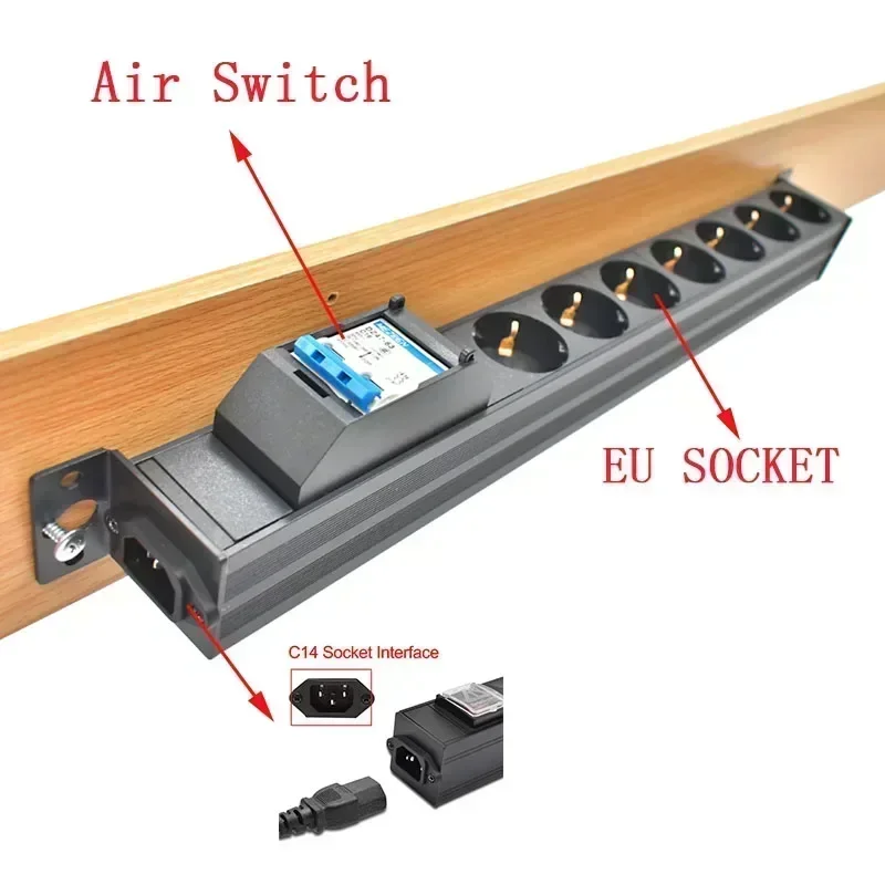 ˷̴ ձ Ƽ  丮 socket1-8AC, C14 Ʈ  й ġ,  ġ EU ܼƮ , 16A, 4000W