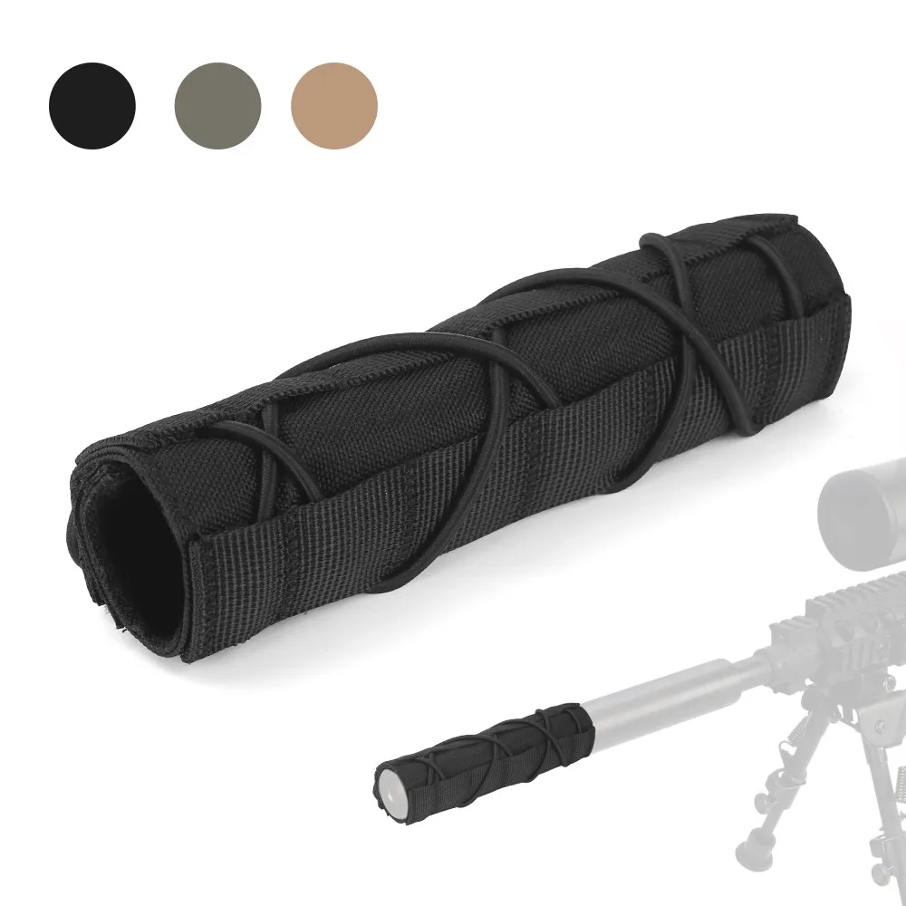 Tactical Airsoft Suppressor Silencer Cover 22cm/18cm/14.5cm Rifle