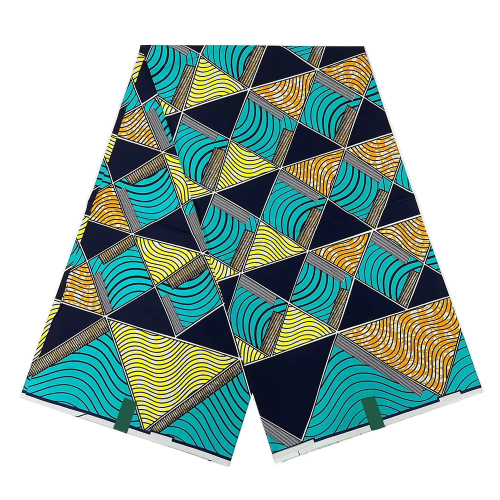 

Classical Fashionable African Real Wax Print Fabric Latest Design 100% Cotton 6yards Ankara Wax Fabric Soft Pagne Women Dress