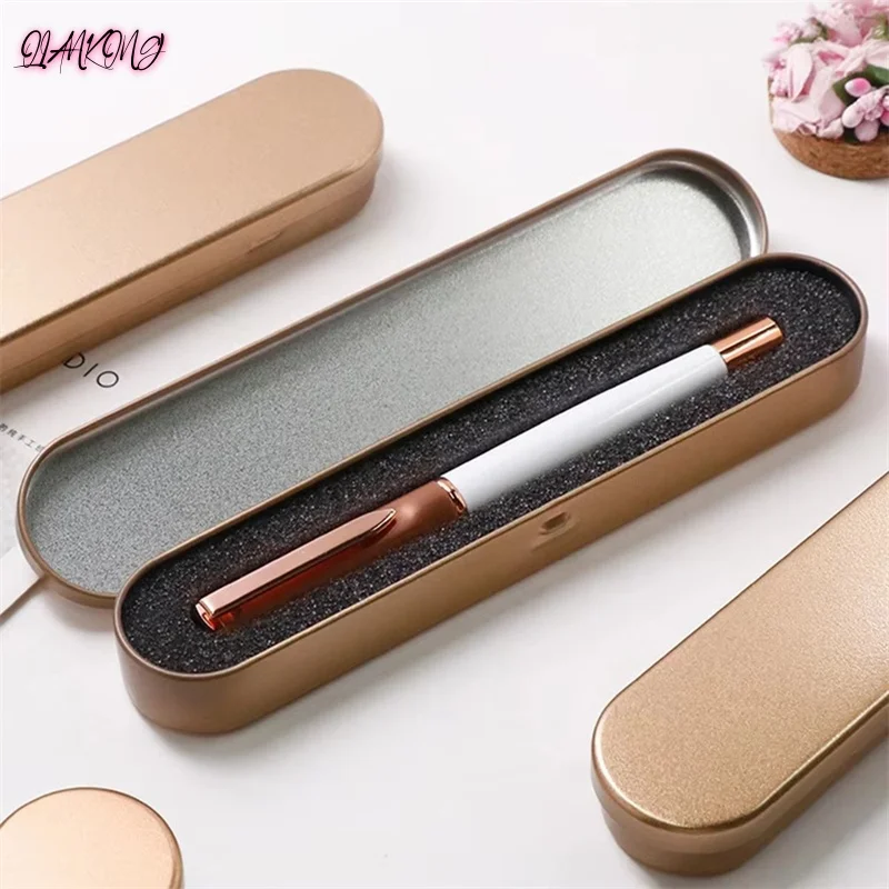 Portable Pencil Box Metal Pencil Case for Kids Stationery Storage