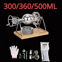 300ML 360ML 500ML Hand Popcorn Machine Open Firing Popcorn Puffing Machine Stainless Steel Mini Popper Manual Popcorn Maker 1