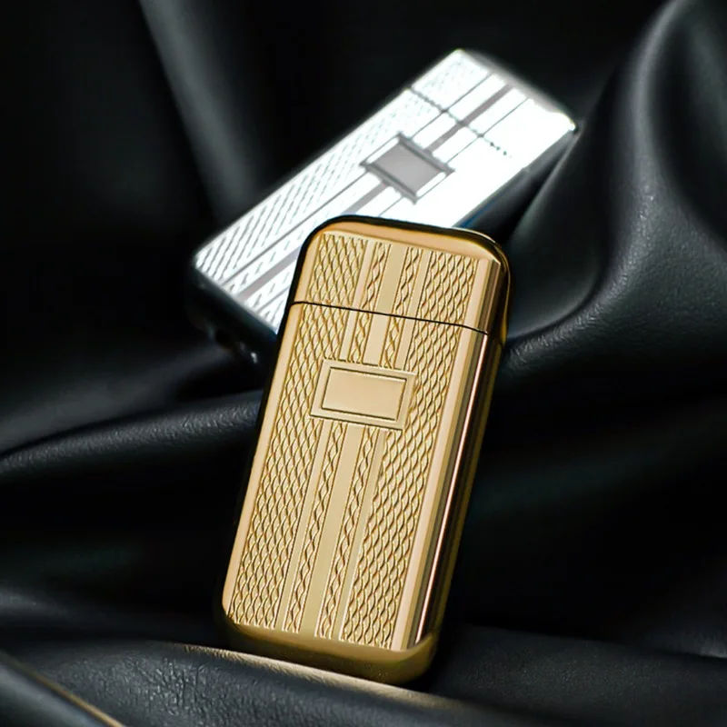 

Exquisite Pattern Men's Small Gift Lighter Mini Ultra Thin Metal Inflatable Lighter Refilled Grinding Wheel Lighter Gadgets