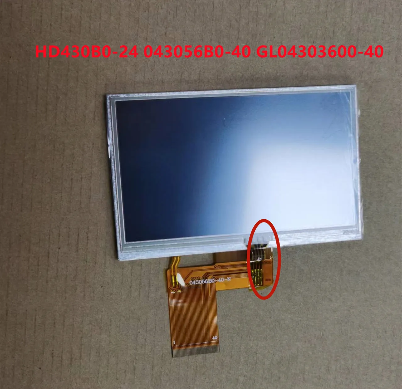 Tela Comum da Exposição do Lcd de Tft 40 Pin Gl043056b040 Hd430b024 043056b0-40 Gl04303600-40 Znl043t702-p40 480rgb* 272 4.3 - Imagem 2