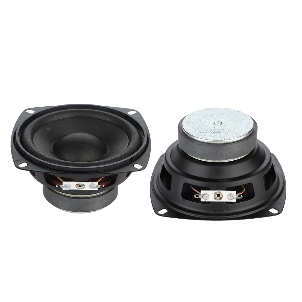 2Pcs/lot 4 Inch 105 MM Speakers 4 Ohm 20W Full Range Tweeter Midrange Woofer 60 Core Loudspeaker DIY Home Sound Theater