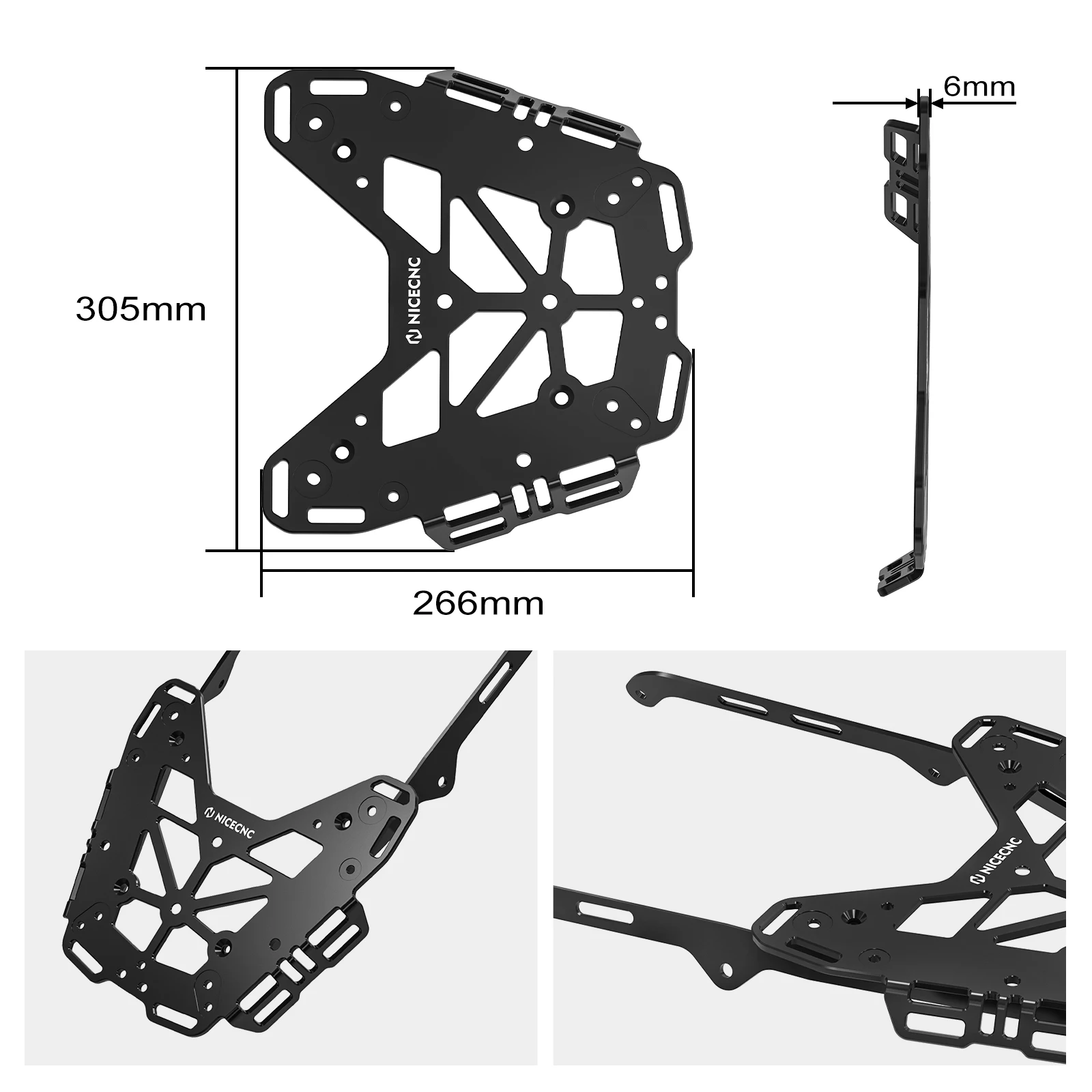 (EU-Lager) 2019-2024 2023 Für Yamaha Tenere 700 T700 XTZ700 Motorrad Gepäckträger Gepäckhalterung Satteltaschenhalterung Beifahrergriff – Detail 4