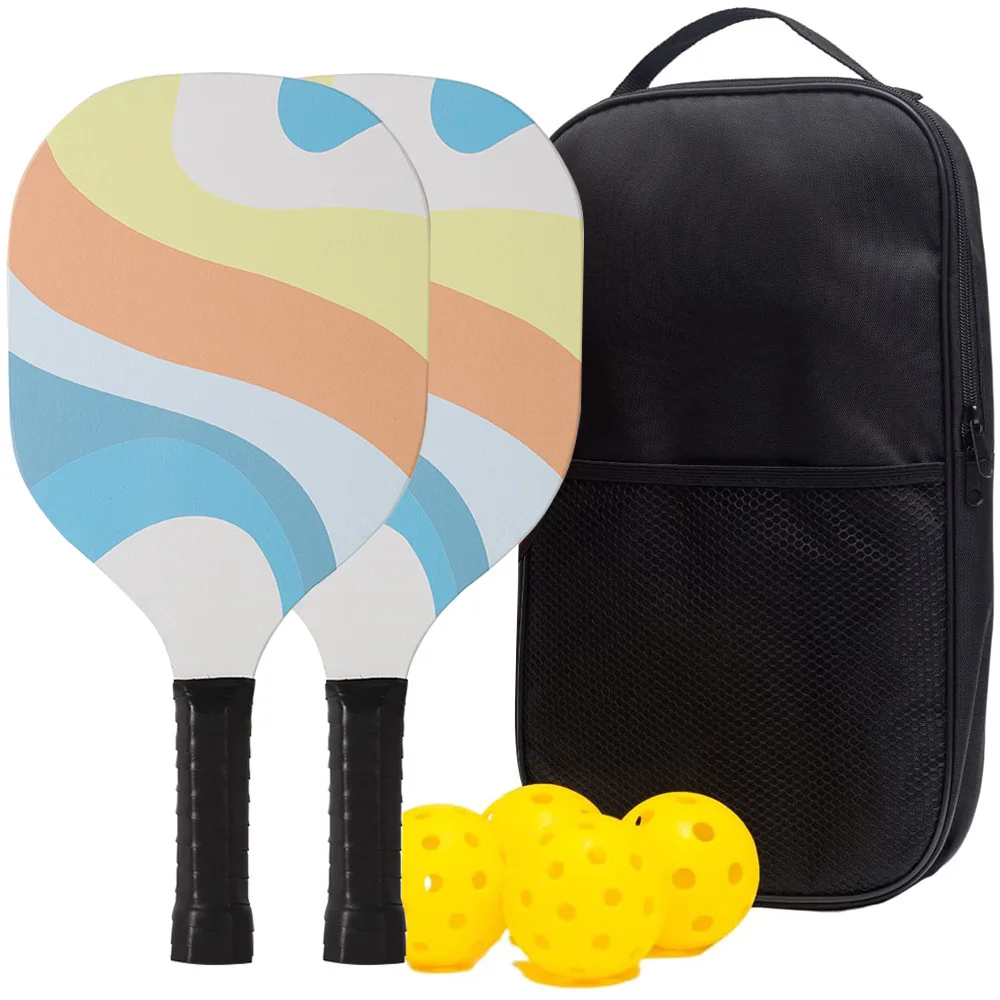 

Professional Pickleball Set of 2 Pickleball Paddles 4 Balls and 1 Bag Wear-resistant Pickleball Rackets Durable Anti-Slip Grip
