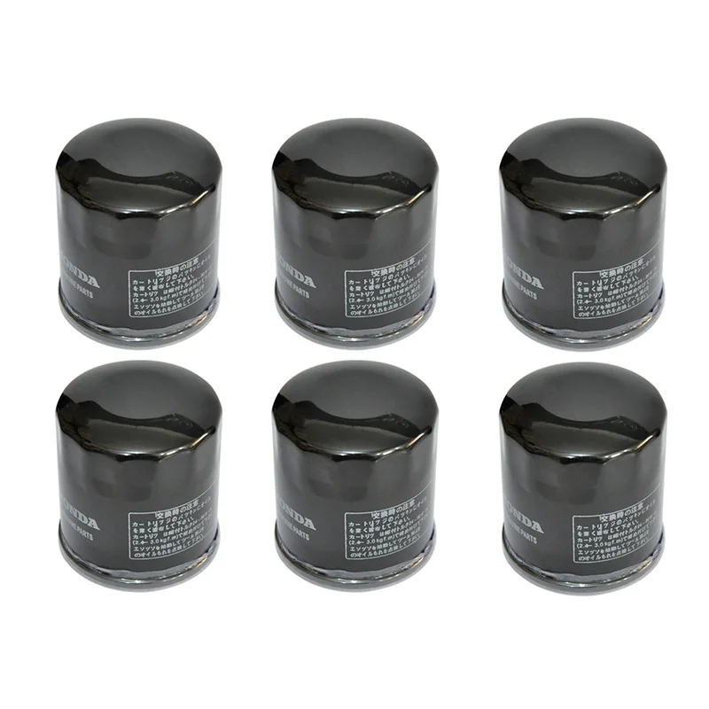 Ozoempt 6 Pezzi Filtro Olio Moto Applicare A Z650 17-23 Vn750 A15-A19 Vulcan 99-03 Z750 07-12 Zx750 89-96 Vn800 95-02 W800 11-23