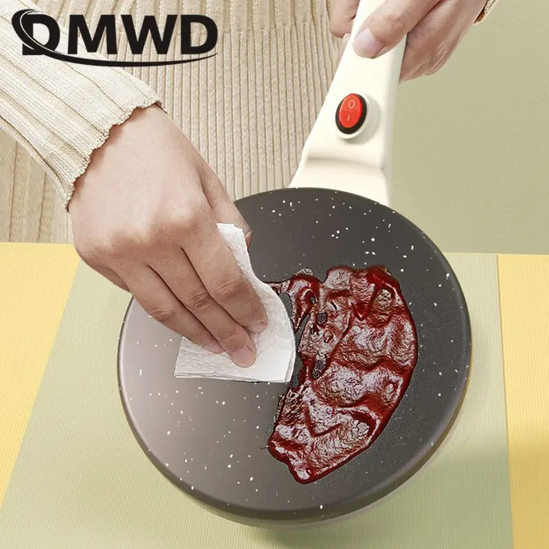800W Electric Crepe Maker Non-stick Medical stone coat Pizza Pancake Baking pan Spring roll Rice wrap Baking Washable surface