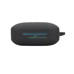 Silicone Protective Cover for Earbuds - Flexible Sleeve Housing (Black)