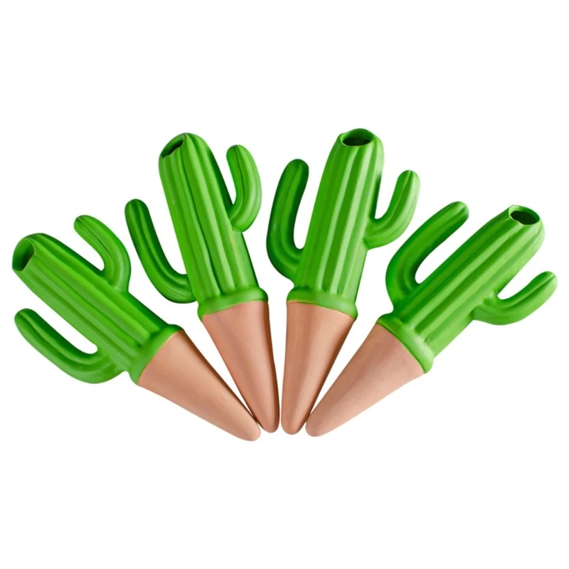 

4PCS Lovely Cactus Self Watering Globes for Indoor Flower Easily Planting