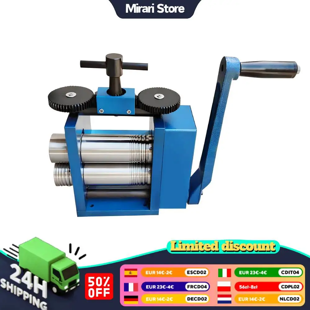 Jewelry Rolling Mill Machine Roller Manual Combination Rolling Mill Machine Jewelry Press Tabletting Tool Jewelry DIY Tool
